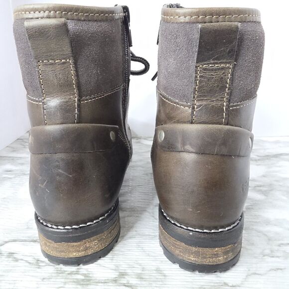 TAOS Ringer Brown Leather Lace Up Combat Boots Womens 5.5 Grunge Distressed Edgy - Picture 14 of 14